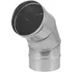 Ofenrohr Ø 180 mm Edelstahl einwandig gebogen 60°