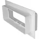 Rechteckiger Kunststoff-Anschlussflansch 220x90mm (KFS29)