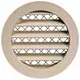 Gitter aus Aluminiumlegierung Ø125 beige - MRA125Y - RAL1015