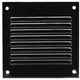 Metallraster 100x100mm schwarz - MR1010M - RAL9005