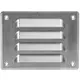Lüftungsgitter Metall 140x105 mm aluminium - MR14105Al