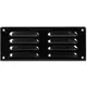 Lüftungsgitter Metall 260x105 mm schwarz - MR26105M - RAL9005