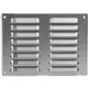 Lüftungsgitter Metall 260x190 mm Edelstahl - MR2619i