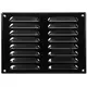Lüftungsgitter Metall 260x190 mm schwarz - MR2619M - RAL9005