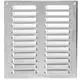 Lüftungsgitter Metall 260x280 mm aluminium - MR2628Al