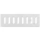Spaltgitter rechteckig Metall mit beweglichen Lamellen 300x100 MR3010R - RAL9016