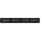 Metallgitter 400x50mm schwarz - MR405M - RAL9005