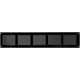 Metallgitter 500x100mm schwarz - MR5010M - RAL9005