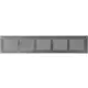 Spaltgitter rechteckig Metall 500x100mm Zink MR5010ZN