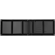 Metallgitter 500x150mm schwarz - MR5015M - RAL9005