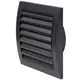 Wandgitter 150x150 mm durchmesser 100 mm anthrazit - ND10A