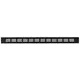 Sockelgitter Aluminium schwarz 40x500mm RA450B