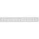 Sockelgitter Aluminium Silber 500x60mm RA650S