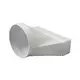 Reduzierstück Kunststoff rechteckig 220x55mm nach rund Ø 125 mm KSD25-125