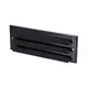 Außenwandgitter für Aufputzmontage 300mm x 100mm SCHWARZ