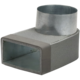 Thermoduct-Krümmer 170mm x 80mm auf Durchmesser 160 mm für Rohrleitungen