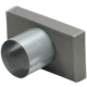 Thermoduct Deckel mit Rohranschluss 220x80 mm nach Ø 80 mm