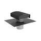 Econox CTM Dachdurchführung 250 mm in Aluminium anthrazit mit Abdeckung