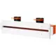 Ergovent verputzbarer rahmenloser Schlitzdurchlass 600 mm mit Anschlussdurchmesser 75 mm - Profil