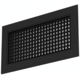 Aluminium Wandgitter mit festem Gitter - mit Reibungsfedern - 600x400 mm - RAL 9005
