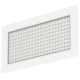 Aluminium Wandgitter mit festem Gitter - mit Reibungsfedern - 800x200 mm - RAL 9016