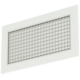 Aluminium Wandgitter mit festem Gitter - mit Reibungsfedern - 300x100 mm - RAL 9010