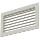 Einfach verstellbares Wandgitter aus Aluminium - mit Reibungsfedern - 200x100 mm - RAL 9010