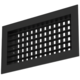 Doppeltes verstellbares Wandgitter aus Aluminium - mit Reibungsfedern - 800x200 mm - RAL 9005