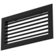 Einfach verstellbares Wandgitter aus Aluminium - mit Reibungsfedern - 200x100 mm - RAL 9005