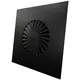 Dralldurchlass mit feststehenden Lamellen 600mm quadratisch - SWS 600 RAL 9005 30% Glanz