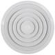 Deckendiffusor rund mit festem Muster Ø 150 mm - RAL9010