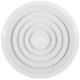 Deckendiffusor rund mit festem Muster Ø 150 mm - RAL9016