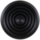 Deckendiffusor rund mit festem Muster Ø 150 mm - RAL9005 30% Glanz