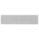 Wandgitter 500x100mm Aluminium - RAL9016