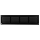 Wandgitter 500x100mm Aluminium - RAL9005 30% Glanz