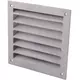 Außenwandgitter Aluminium 100x100 mm - Aluminium