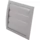 Lamellengitter Überdruck 150x150mm Ø100mm Grau ND10ZP