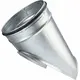 Sattelstück Ø 125 mm – 100 mm (45°) – verzinkt