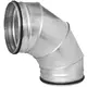 Wickelfalz Bogen 90° Ø 315mm