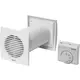 Ventilator Ø128 mm weiß mit Thermostat - SPKT125
