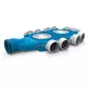 Uniflexplus zusammengesetzter Verteiler 10x Ø90mm mit horizontaler Tülle Ø125mm