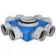 UniflexPlus Subverteilerbox 8x Ø 90 mm mit Tülle  Durchmesser 160 mm