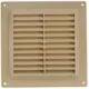 Lüftungsgitter rechteckig mit Grill 150x150 mm beige - VR1515Y