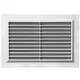 Lüftungsgitter rechteckig mit Grill Weiß 250x170mm VR2517