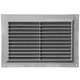 Lüftungsgitter rechteckig mit Grill Grau 250x170mm VR2517P