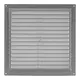 Lüftungsgitter quadratisch mit Grill Grau 250x250mm VR2525P