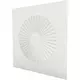 Dralldurchlass quadratisch 600x600 feste Lamellen 350 mm und unisoliertem Anschlusskasten mit Seitenanschluss 160 mm - Mischfarbe RAL 9010