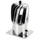 Windbetriebener Dachventilator mit Haube 150 mm Edelstahl inklusive Dachplatte - 325m3/h