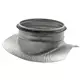 Wickelfalz Sattelstück Ø 150/160mm - 80mm (90°) - Galvanisiert