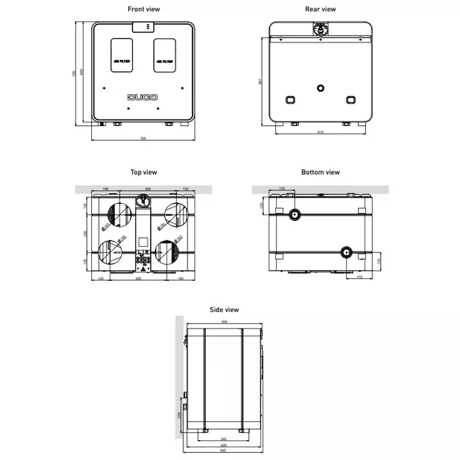Unité Duco WTW DucoBox Energy Comfort D325